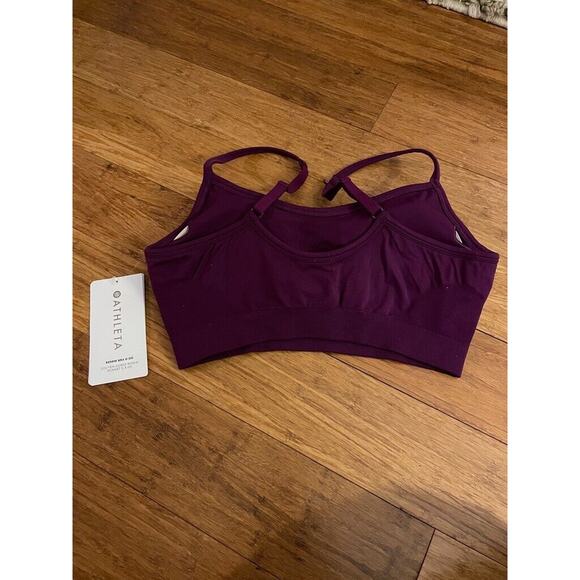 NWT Athleta Renew Bra D/DD Exotic Fushia Purple Size Small MSRP $49 Yoga Pilates - Picture 8 of 8